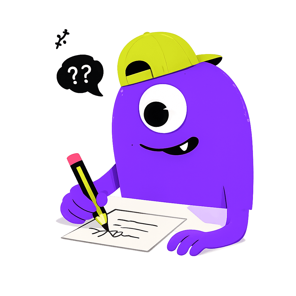 Monster writing